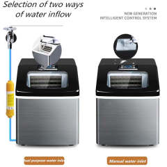 NEW Ice Machine Commercial Tea Shop Small Square Ice 25-30kg Home Ice Maker