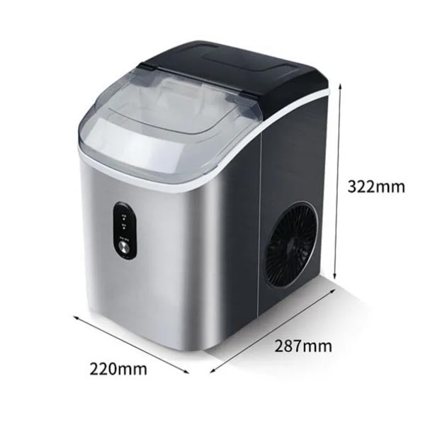 220V Electric Ice Maker 16KG Per 24H Automatic Manual Water Filling Portable Granular ice Making Machine for Home Bar