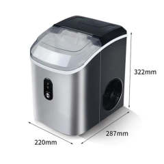 220V Electric Ice Maker 16KG Per 24H Automatic Manual Water Filling Portable Granular ice Making Machine for Home Bar