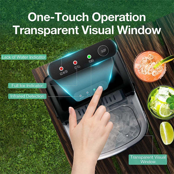 Self-Cleaning Function Portable Electric Ice Maker Machine