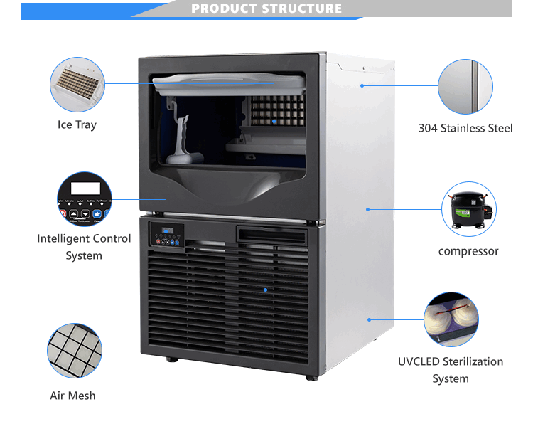 220Lbs/24H Cube Ice Machine（Engineering Type)