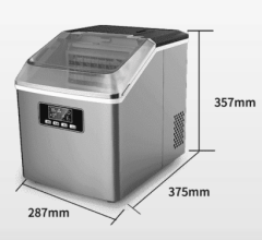 25Kg/24hrs Small Ice Maker Household Ice Maker Machine Square Ice Cube Full Transparent