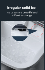 220V Electric Ice Maker 16KG Per 24H Automatic Manual Water Filling Portable Granular ice Making Machine for Home Bar