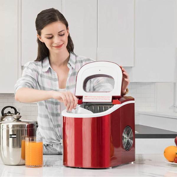 Portable Bullet Round Block Ice Cube Making Machine Small Bar Coffee Shop 15kgs/24H