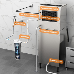 400Lbs/24H Commercial Cube Ice Maker Machines