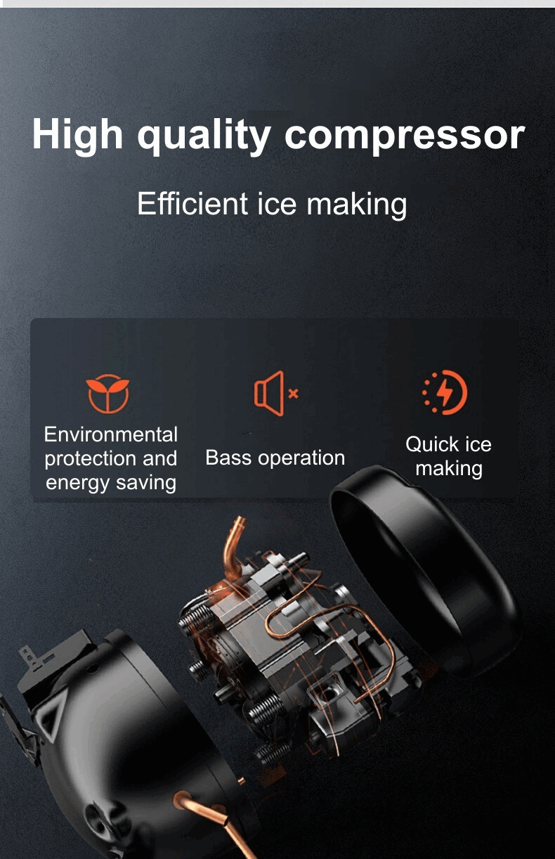 220V Electric Ice Maker 16KG Per 24H Automatic Manual Water Filling Portable Granular ice Making Machine for Home Bar