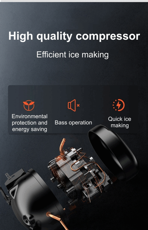 220V Electric Ice Maker 16KG Per 24H Automatic Manual Water Filling Portable Granular ice Making Machine for Home Bar