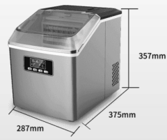 NEW Ice Machine Commercial Tea Shop Small Square Ice 25-30kg Home Ice Maker