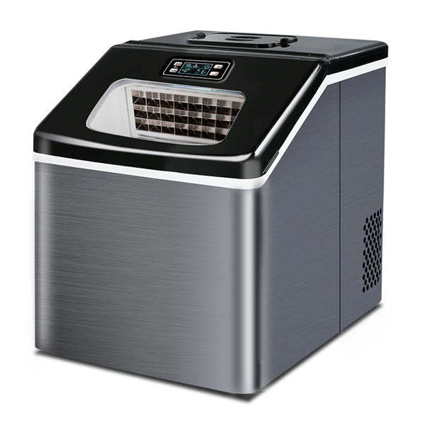 NEW Ice Machine Commercial Tea Shop Small Square Ice 25-30kg Home Ice Maker