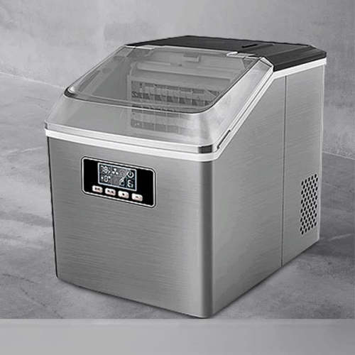 25Kg/24hrs Small Ice Maker Household Ice Maker Machine Square Ice Cube Full Transparent