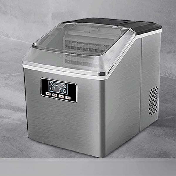 25Kg/24hrs Small Ice Maker Household Ice Maker Machine Square Ice Cube Full Transparent