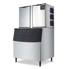 1984Lbs/24H Commercial Split Cube Ice Maker Machine