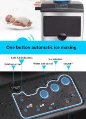 2 in 1 Water Ice Maker Stainless Steel 66kg Daily Ice Makers,Tabletop Ice Maker Machine