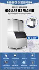 1543Lbs/24H Commercial Cube Ice Maker Machine