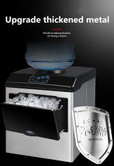 2 in 1 Water Ice Maker Stainless Steel 66kg Daily Ice Makers,Tabletop Ice Maker Machine