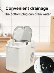 15KG Ice Machine Portable Electric Ice Maker Machine Mini Countertop Ice Bullet Maker