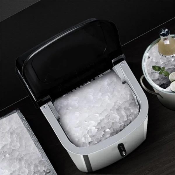220V Electric Ice Maker 16KG Per 24H Automatic Manual Water Filling Portable Granular ice Making Machine for Home Bar