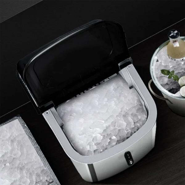 220V Electric Ice Maker 16KG Per 24H Automatic Manual Water Filling Portable Granular ice Making Machine for Home Bar