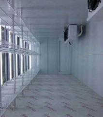 CE certificate display walk in cooler freezer room with beer cave