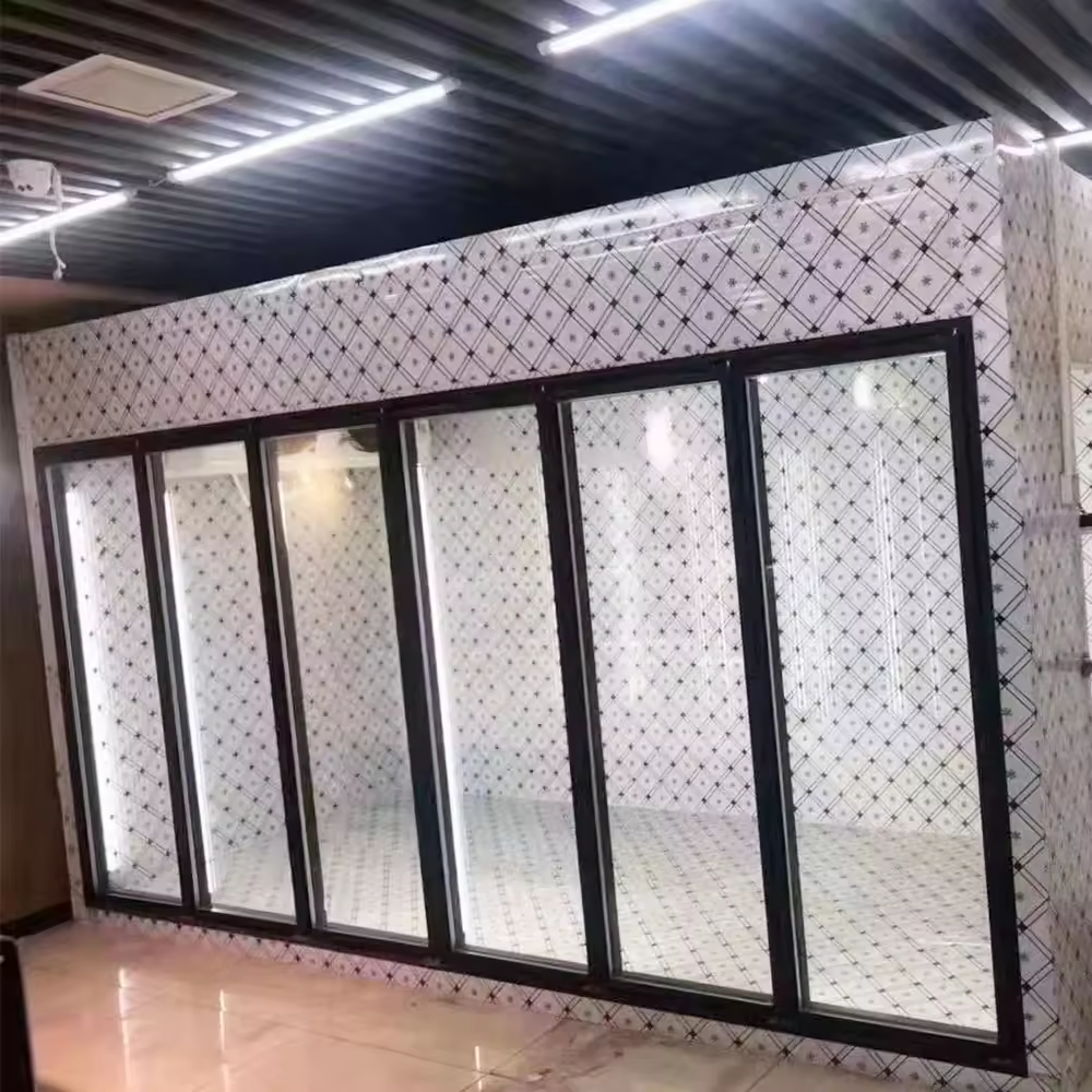 CE certificate display walk in cooler freezer room with beer cave
