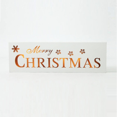 Christmas Led Sign 38 cm use for christmas decor,metal white color38 x 4 x 12 cm