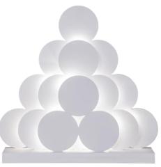 Christmas Ornament Lamp Star Trading White