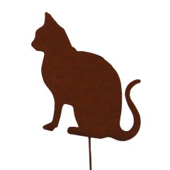 S/3 Garden Cat Garden Stake