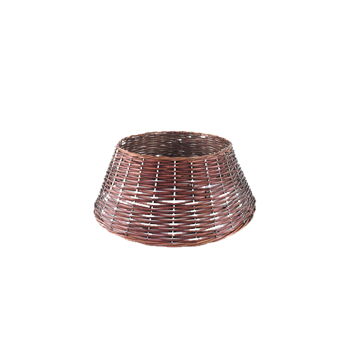 Christmas Tree Skirt Natural cane Basket Stand