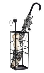 Geometric Modern Matte Black Metal Freestanding Large & Small Umbrella Holder Stand Storage Rack