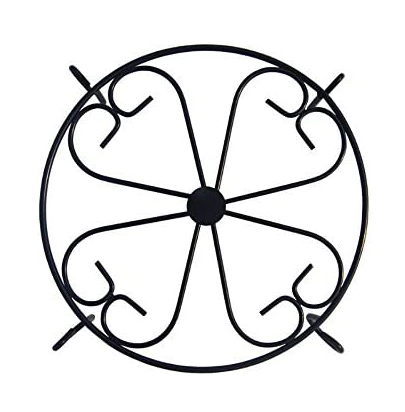 Black/Light Blue Flower Pot Rack