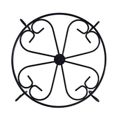 Black/Light Blue Flower Pot Rack