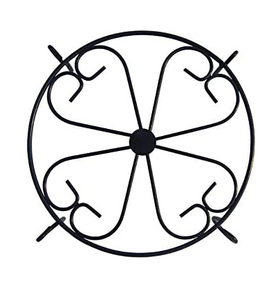 Black/Light Blue Flower Pot Rack