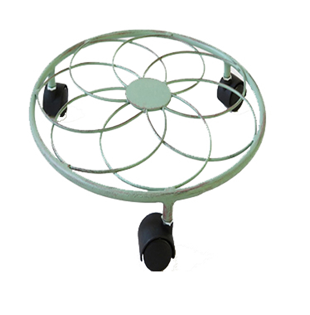 Black/Light Blue Flower Pot Rack