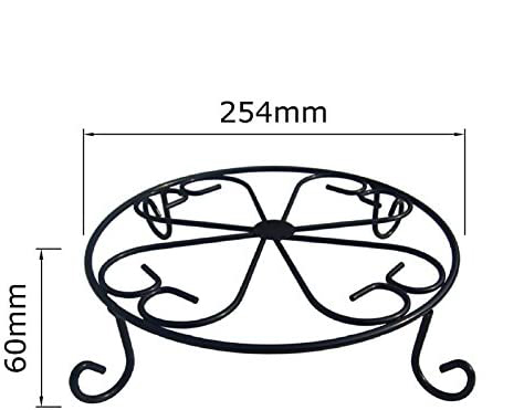 Black/Light Blue Flower Pot Rack