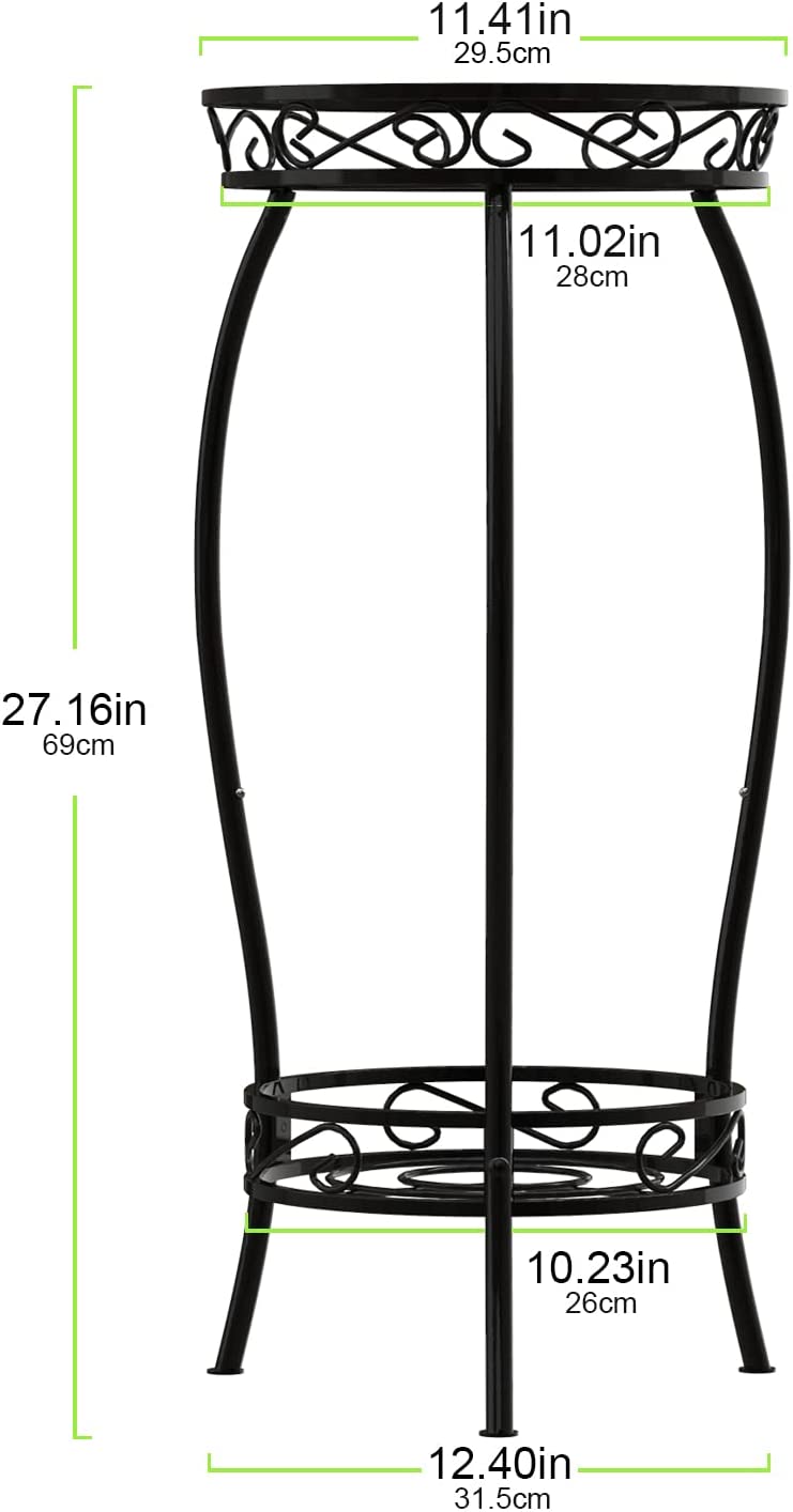 2 Tier MetalPlant Stand Indoor Outdoor
