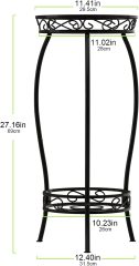 2 Tier MetalPlant Stand Indoor Outdoor