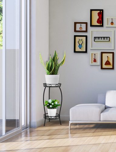 2 Tier MetalPlant Stand Indoor Outdoor