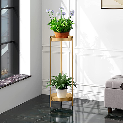 2 Tier Plant Stand Indoor Outdoor Waterproof