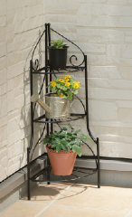 Metal Plant Stand for Indoor Outdoor Use, Black