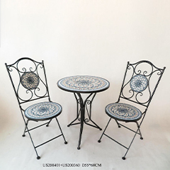 S/3 Mosaic Bistro Set