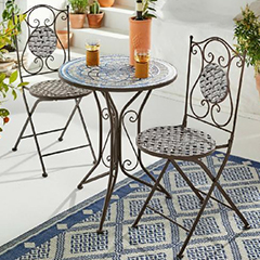 S/3 Mosaic Bistro Set