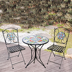 S/3 Mosaic Bistro Set