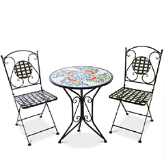 S/3 Mosaic Bistro Set