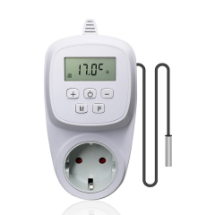 Programmable Plug in Thermostat with External Sensor