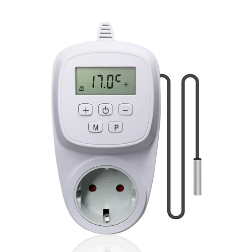 Programmable Plug in Thermostat with External Sensor