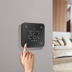 Black and White LED Programmable WiFi Heating Thermostat