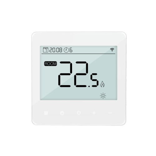 White Glass Surface WiFi Smart Electric Heating Thermostat