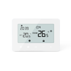 Smart WiFi 3 Fan Speed Thermostat on wall Mounting for FCU system