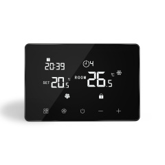 Smart WiFi 3 Fan Speed Thermostat on wall Mounting for FCU system