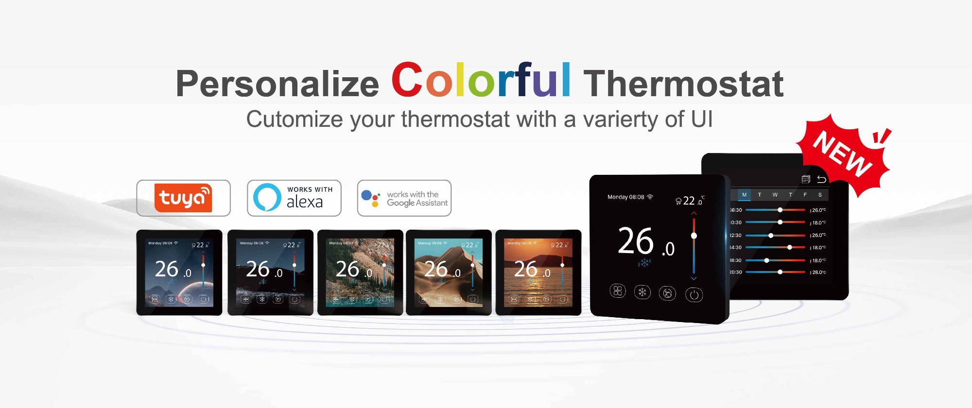 Smart WiFi Color Touchscreen Thermostat